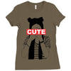 cute Ladies Fitted T-Shirt