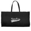sunday funday (white) Weekender Totes