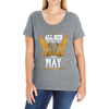 All Men Are Created Equal But Only The Best Are Born In May Ladies Curvy T-Shirt