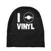 i love vinyl Baby Beanies