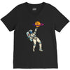 astronaut basketball planet V-Neck Tee