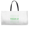 Vegan Af Weekender Totes