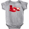 red skinhead bovver boots ideal birthday gift or present Baby Onesie