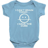 i cant brain today Baby Bodysuit
