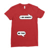 I am Hungry! - Me Too! Mom and Baby Talking Ladies Fitted T-Shirt