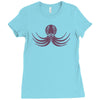 flight of the octopus Ladies Fitted T-Shirt
