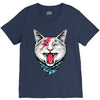 cat rock V-Neck Tee
