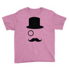 moustache gentleman Youth Tee