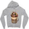 owl coffee Zipper Hoodie