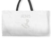 jesus drives me Weekender Totes