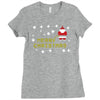 santa peeing merry christmas Ladies Fitted T-Shirt