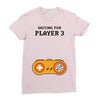 Waiting for Player 3 Gamer Ladies Fitted T-Shirt