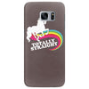 totally straight funny rainbow unicorn Samsung Galaxy S7 Edge