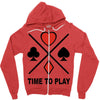 time to play Zipper Hoodie