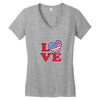 star spangled hammered Women's V-Neck T-Shirt