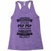 Super Cool Pop Pop Of A Freaking Awesome Granddaughter Racerback Tank