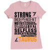 Strong Independent Motivated Taurus Ladies Fitted T-Shirt