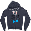 papa bunny Zipper Hoodie