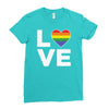 lgbt love Ladies Fitted T-Shirt