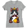 lucky cait sith Ladies Fitted T-Shirt