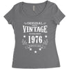 original parts vintage established 1976 perfectly aged Women's Triblend Scoop T-shirt