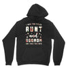 i have two titles aunt and dogmom and i rock them both with roses Unisex Hoodie