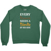Every Brownie Needs A Blondie By His Side Youth Sweatshirt