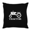 tractor driver for farmer and construction worker Throw Pillow