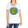 angry goldfish cartoon Ladies Curvy T-Shirt