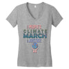 people's climate march for justice 2017 Women's V-Neck T-Shirt
