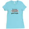hunting giant hogs Ladies Fitted T-Shirt