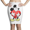 Mickey Hug Pocket Pencil Skirts