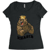 bear khabib Women's Triblend Scoop T-shirt