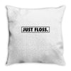 just floss border Throw Pillow