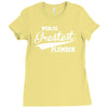 worlds greatest plumber Ladies Fitted T-Shirt