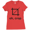 oh crop Ladies Fitted T-Shirt