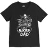 You Cant Scare Me I am Biker Dad V-Neck Tee