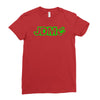 black funny glow in dark glowing Ladies Fitted T-Shirt