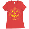 jack o' lantern Ladies Fitted T-Shirt