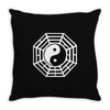 i ching ying and yang Throw Pillow