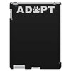adopt paw sticker vinyl decal dog cat pet puppy iPad 3 and 4 Case
