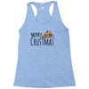 merry crustmas christmas pizza Racerback Tank