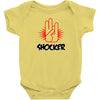 offensive t shirt shocker 3 fingers rude tee funny shirt Baby Onesie