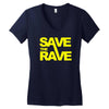 save the rave Women's V-Neck T-Shirt