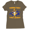 wanna taco 'bout jesus Ladies Fitted T-Shirt