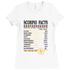 Scorpio Facts Zodiac Ladies Fitted T-Shirt