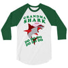 Grandma Shark -Shark Do Do Do 3/4 Sleeve Shirt
