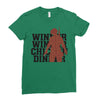 Pubg Silhouette Ladies Fitted T-Shirt