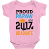 Class of 2017 Proud Papaw Graduation Baby Onesie