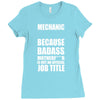 badass mechanic Ladies Fitted T-Shirt